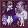 Icona quadro Ritratto di Valentina e il nonno Piero 1994